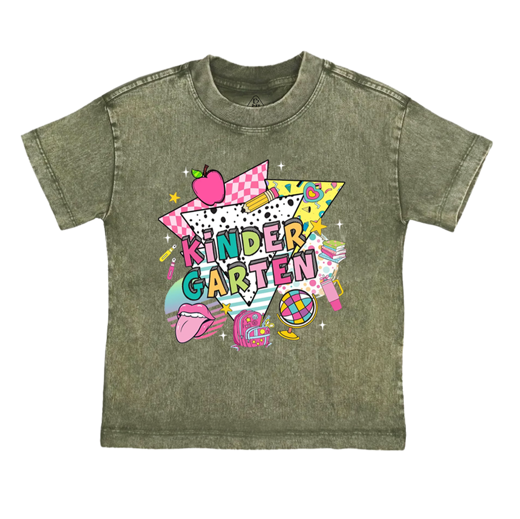 Personalized First Day Of School Toddler&Kids Washed Tees