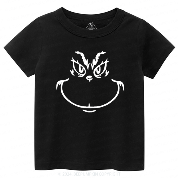 Funny Christmas Face Toddler&Kids Tees 