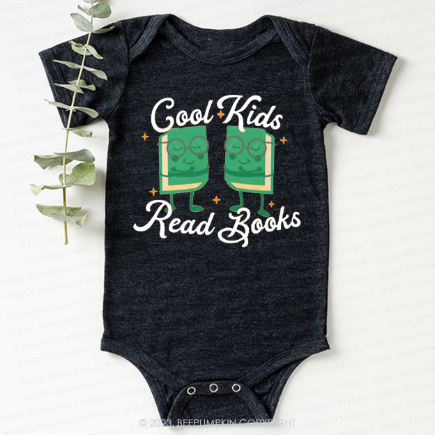 Cool Kids Read Books Funny Bodysuit For Baby