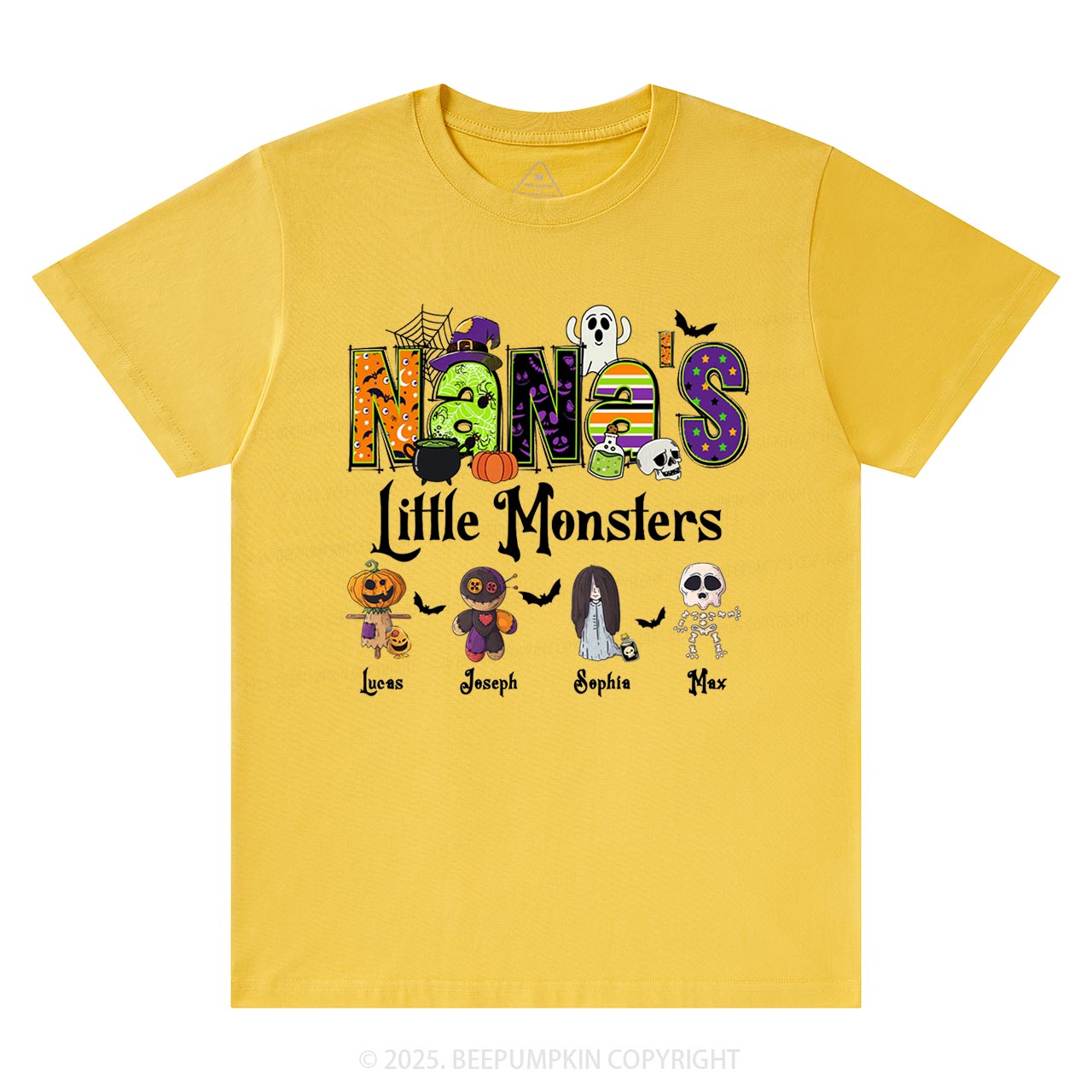 Personalized Nana's Little Monsters T-Shirts Beepumpkin