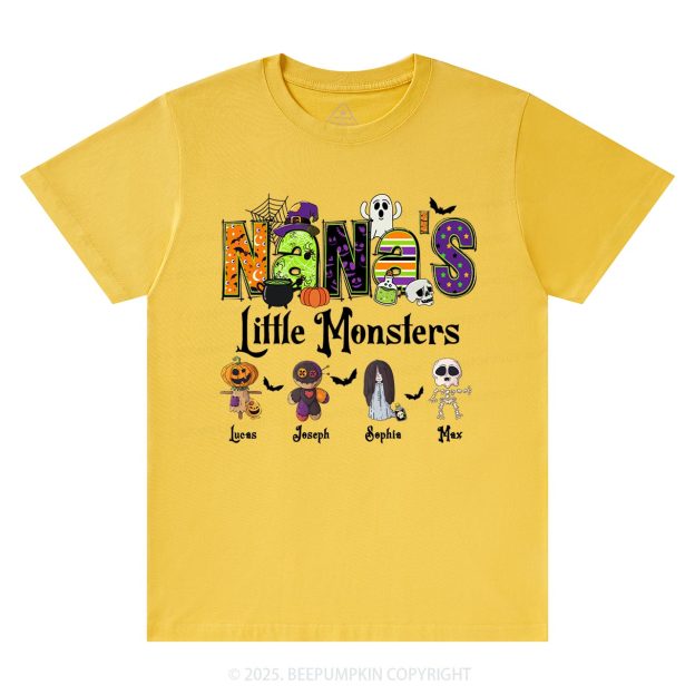 Personalized Nana's Little Monsters T-Shirts Beepumpkin