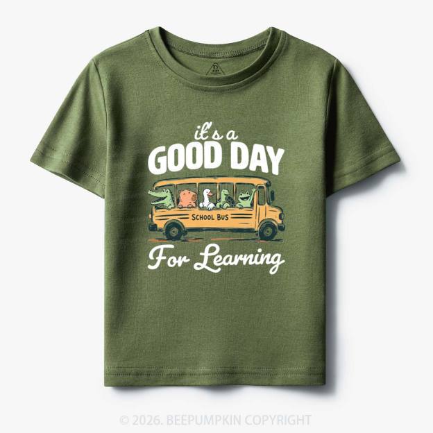It's A Good Day For Learning Cute Animals Toddler&Kid's Tees