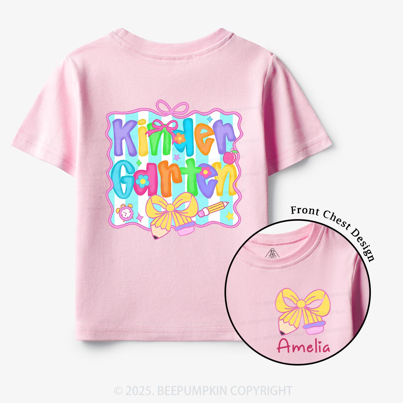 Personalized Learning in Color Toddler&Kid's Tees Beepumpkin