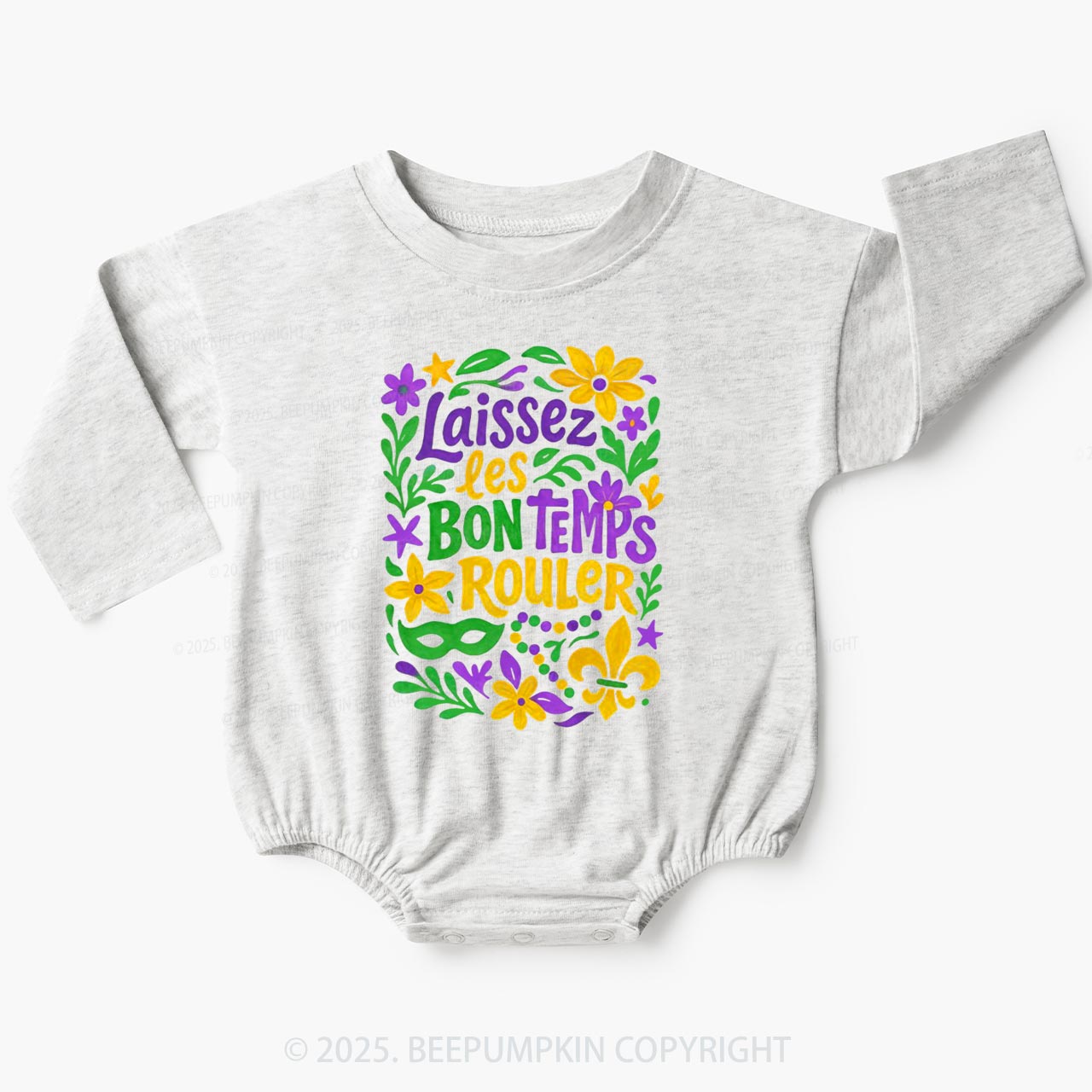 Laissez Les Bon Temps Rouler Baby Bubble Romper Beepumpkin