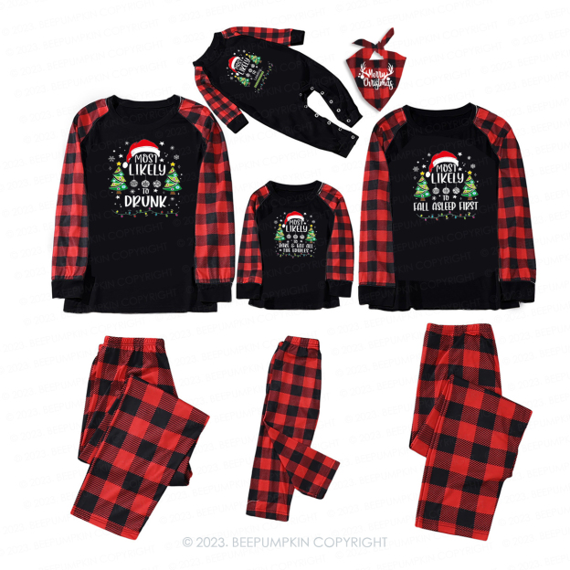 Personalized Most Likely To Santa Claus Series Matching Pajamas Beepumpkin