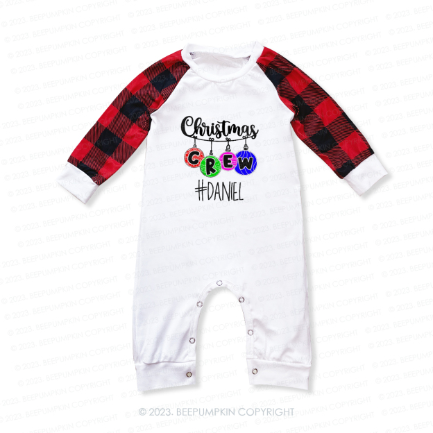 Custom Christmas Crew Lanterns Family Gifts Matching Pajamas