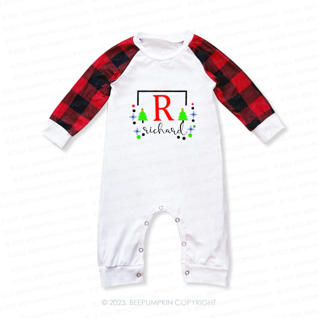 Personalized Custom Family Name Christmas Matching Pajamas