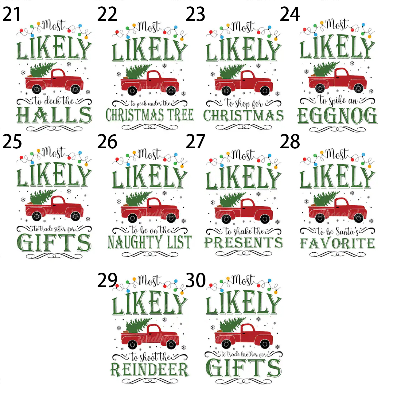 Personalized Most Likely To Shop Family Matching Pajamas