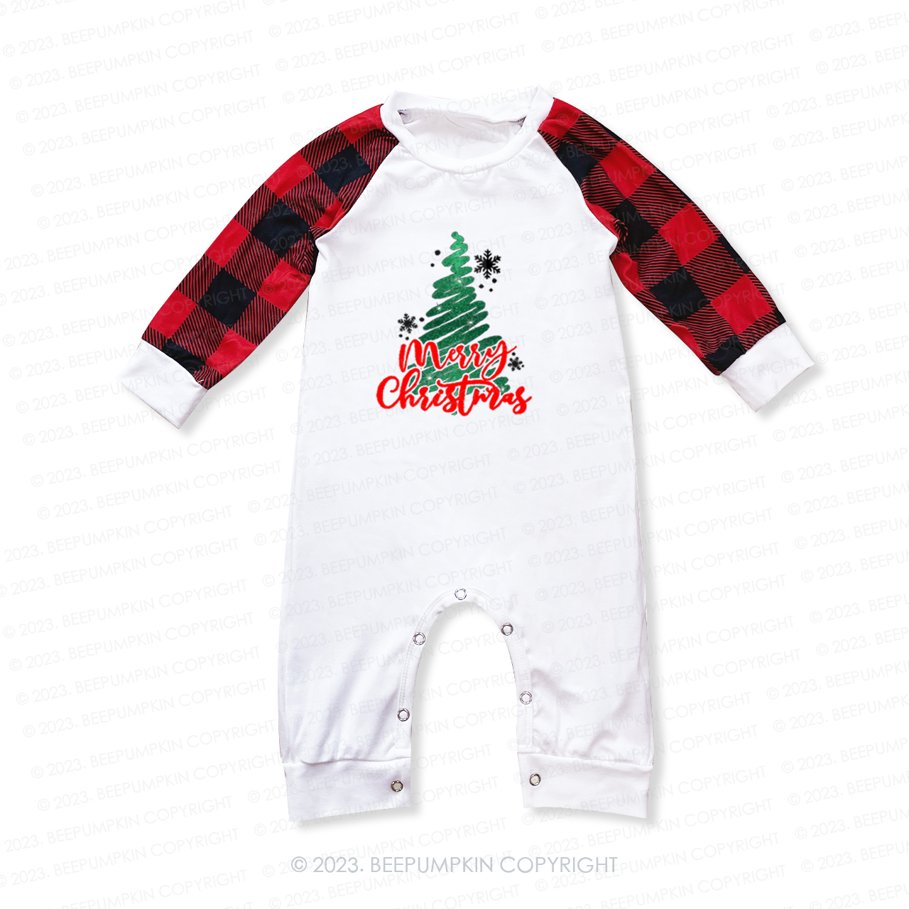 Christmas Tree Scribble Family Matching Pajamas