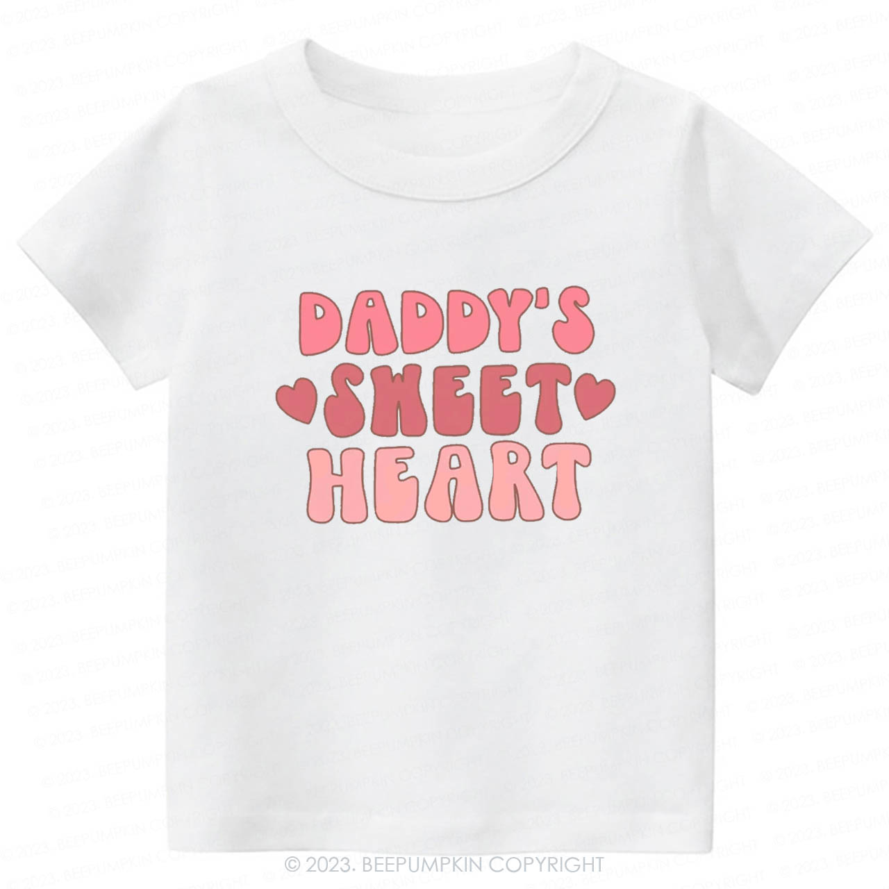 Daddy's Sweet Heart Natural -Toddler Tees