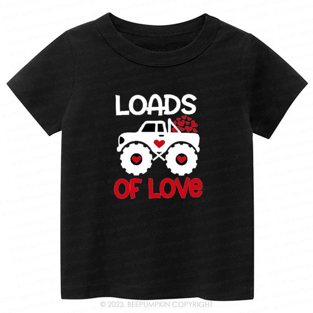 Loads of Love Valentines Truck -Toddler Tees