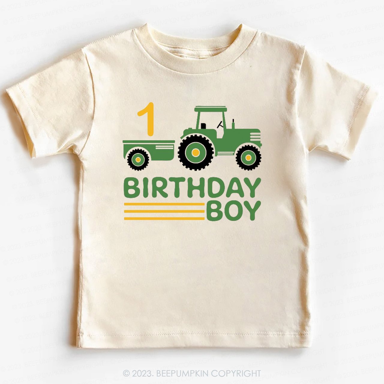 Boy Birthday Tractor -Toddler Tees