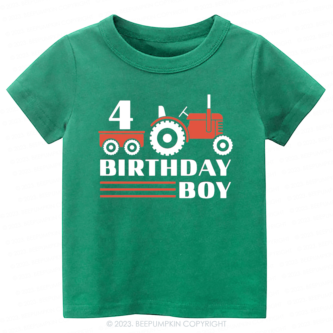 Boy Birthday Tractor -Toddler Tees Sale-Beepumpkin™