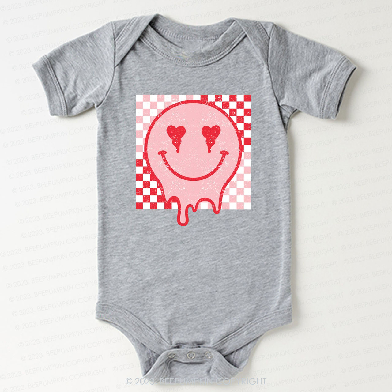 Melt Face Valentine's Day Bodysuit For Baby