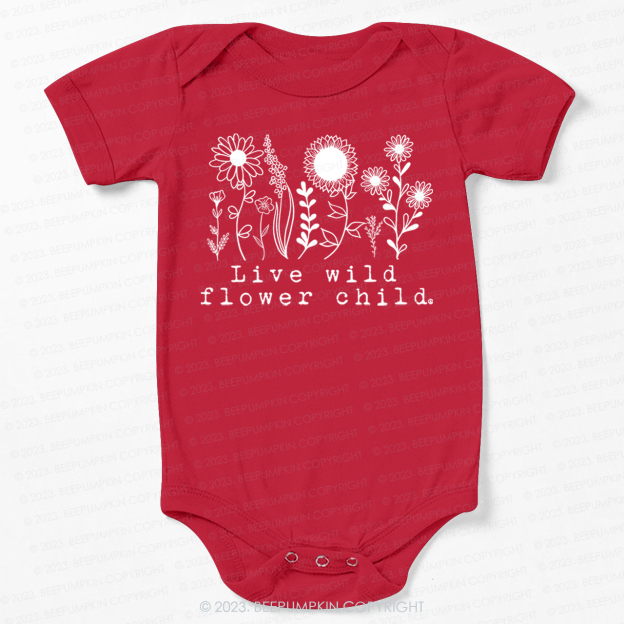 Live Wild Flower Bodysuit For Baby