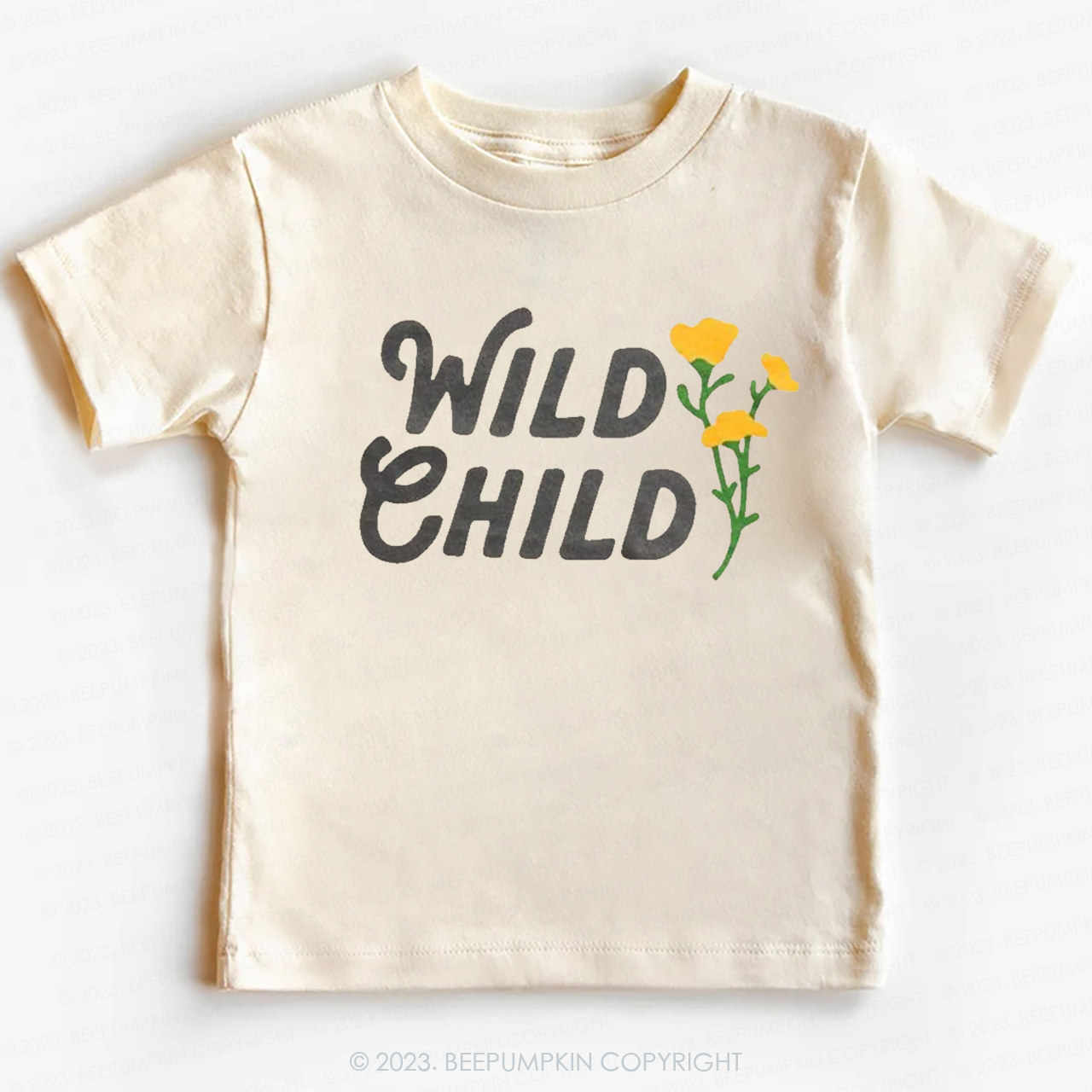 Wild Child Yellow Flowers -Toddler Tees