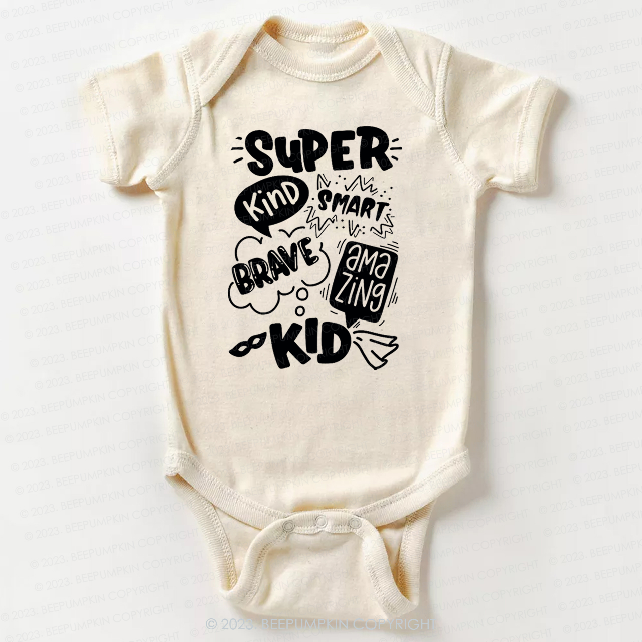 Super Hero Brave Kind Smart Bodysuit For Baby