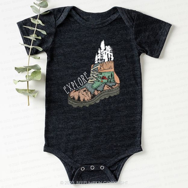 Adventure Explore Hiking Outdoors Bodysuit For Baby