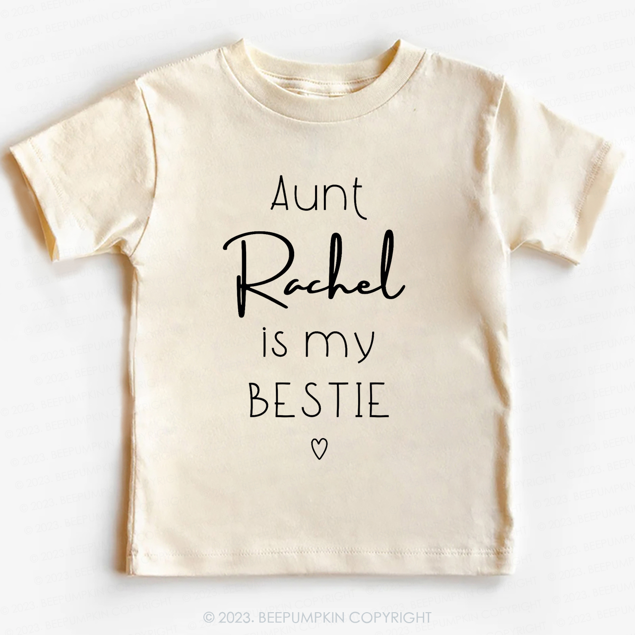 Personalized Brand Funny Aunt's Bestie  -Toddler Tees