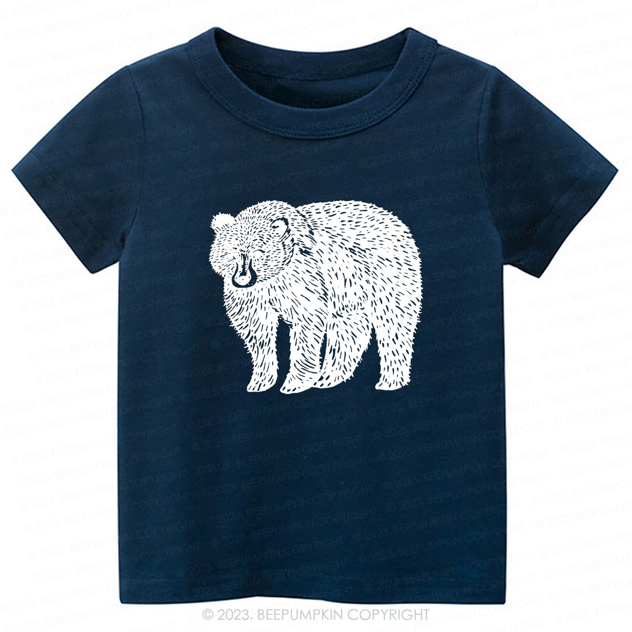 Organic Animal Bear -Toddler Tees