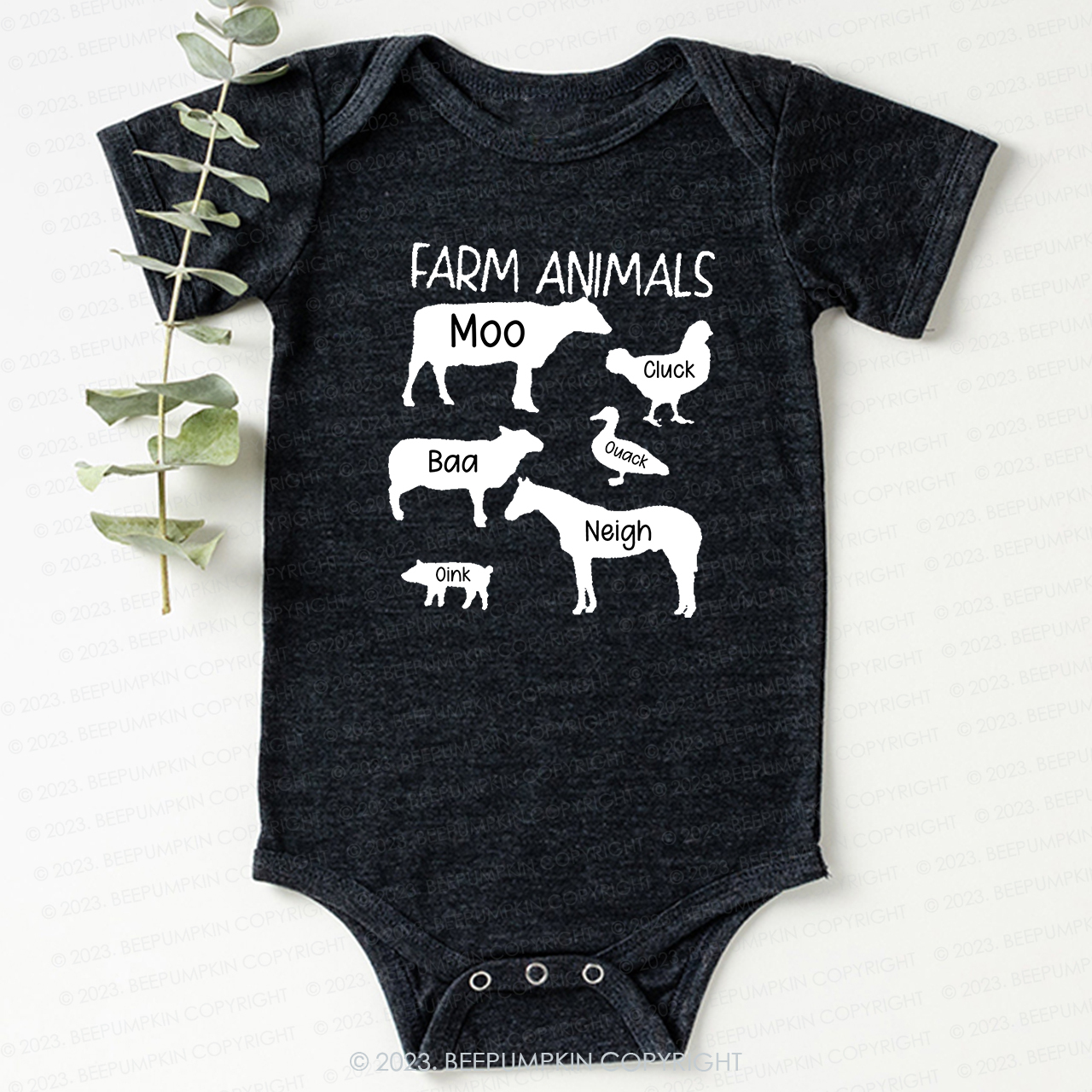 Funny Farm Animal Sounds Bodysuit For Baby