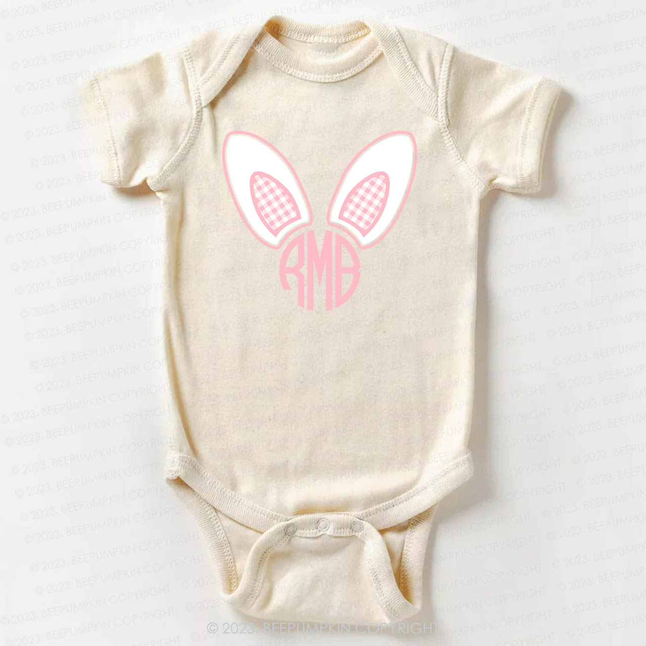 Monogrammed Bunny Easter Bodysuit For Baby