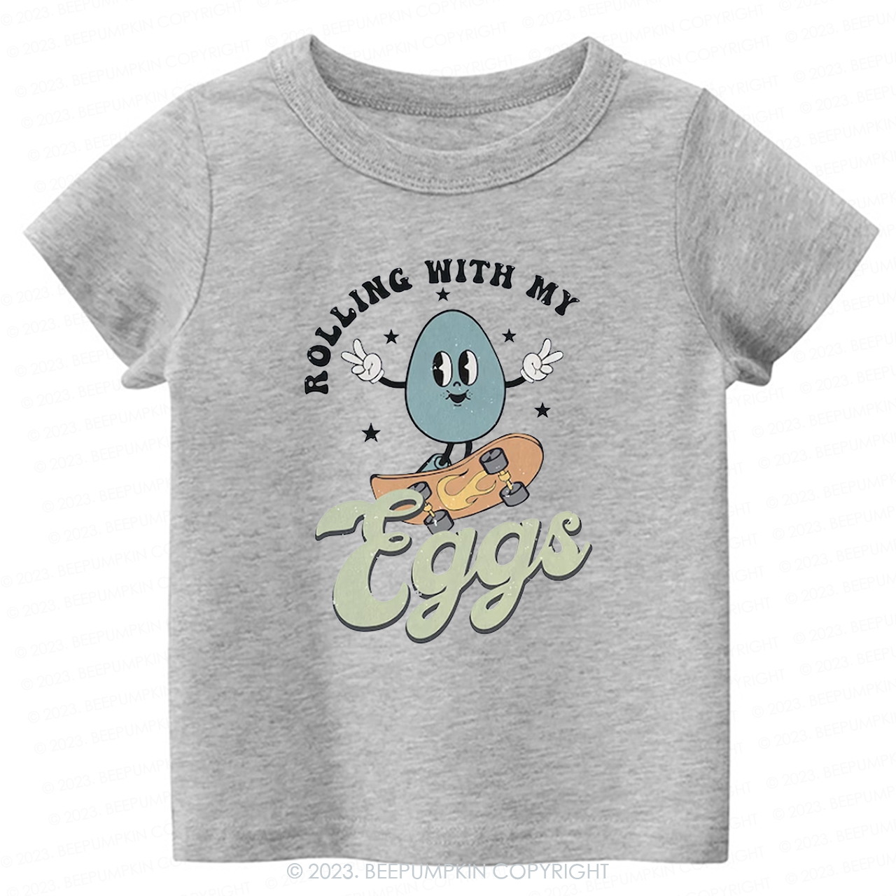 Rolling with My Eggs -Toddler Tees