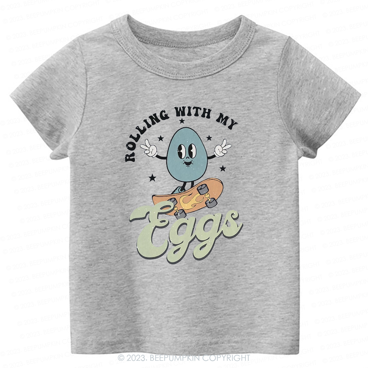 Rolling with My Eggs -Toddler Tees