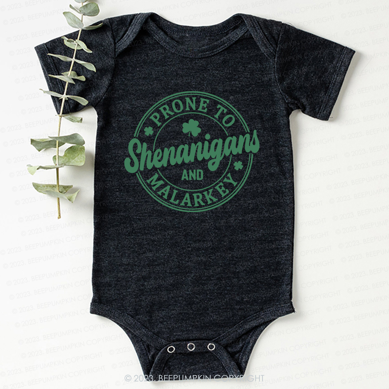 Prone To Shenanigans And Malarkey St.Patricks Day Bodysuit For Baby