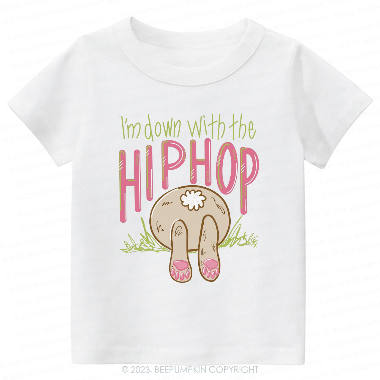 Hip Hop Bunny Tail St.Patricks Day-Toddler&Kids Tees