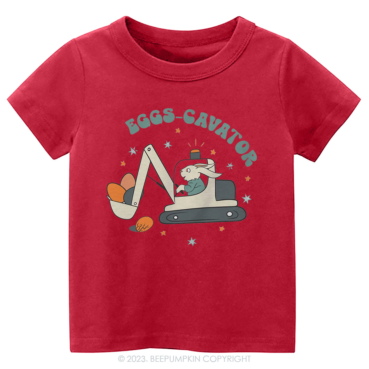 Eggs Cavator Construction Easter Toddler Tees