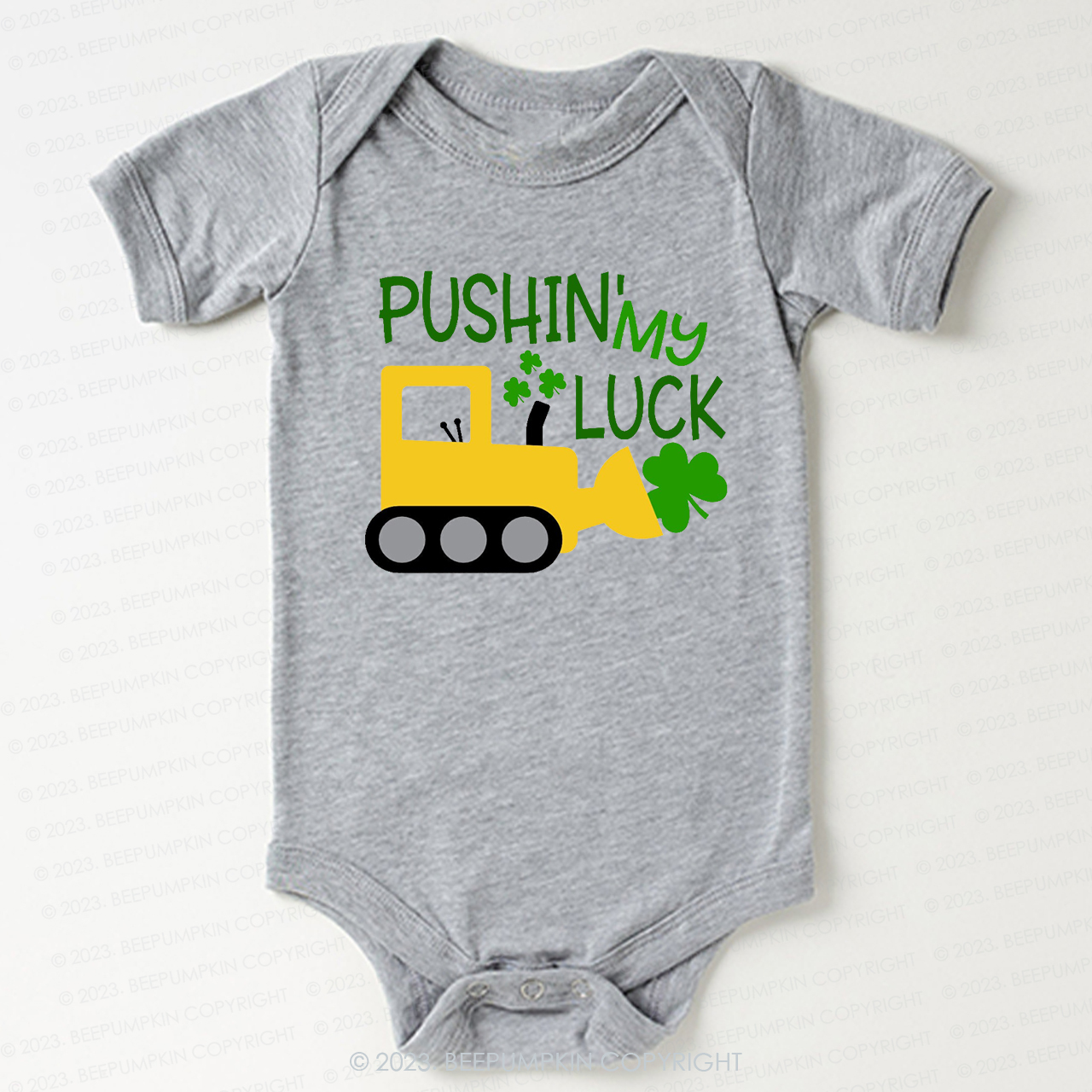 Pushin' My Luck St.Patricks Day Bodysuit For Baby