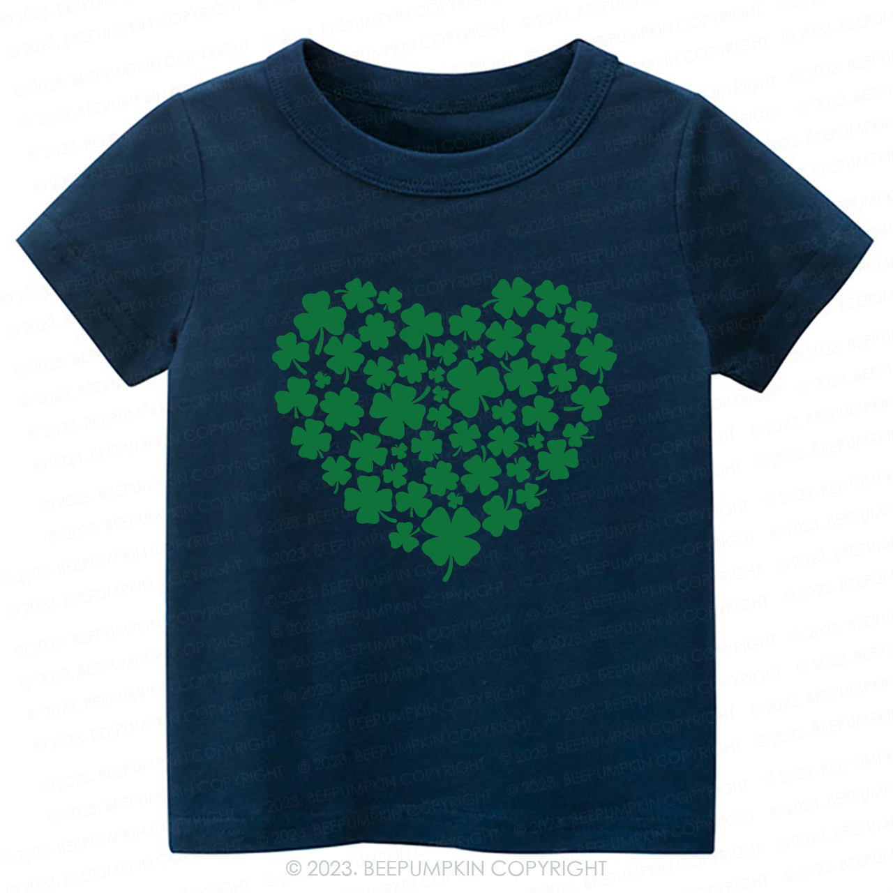 Shamrock Heart St.Patricks Day-Toddler&Kids Tees
