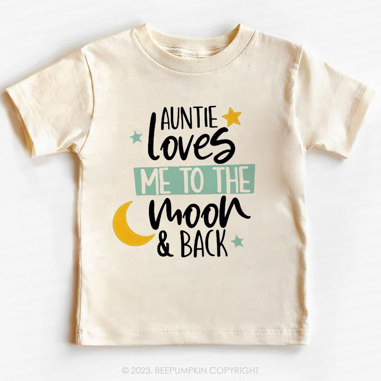 My Auntie Loves Me To The Moon -Toddler Tees