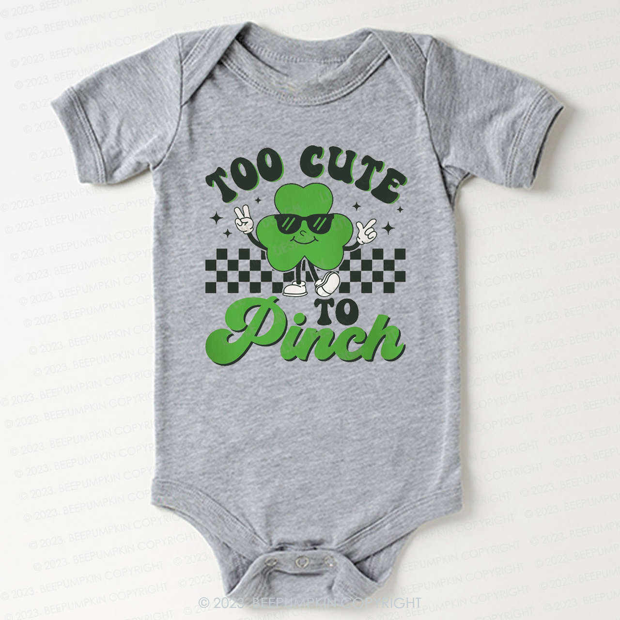 Too Cute To Pinch St.Patricks Day Bodysuit For Baby