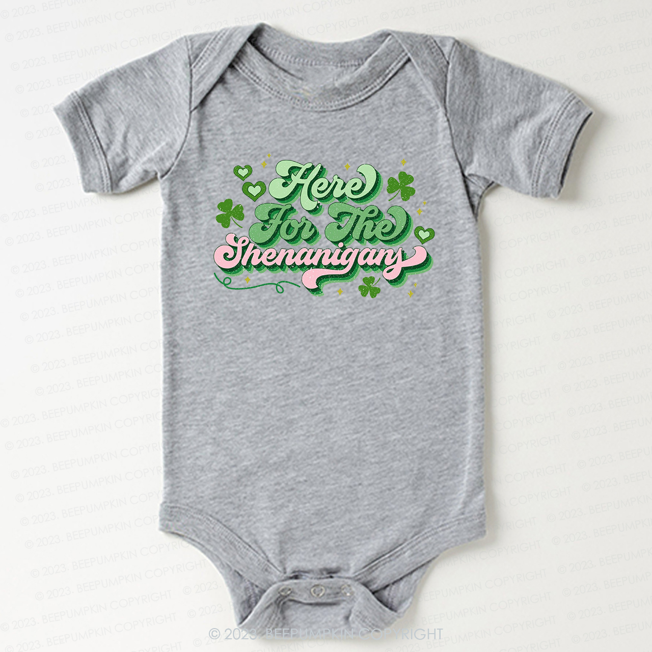 Here For The Shenanigans St.Patricks Day Bodysuit For Baby