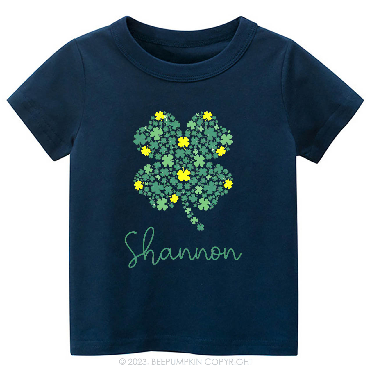 Personalized Cute Shamrock St.Patricks Day -Toddler Tees