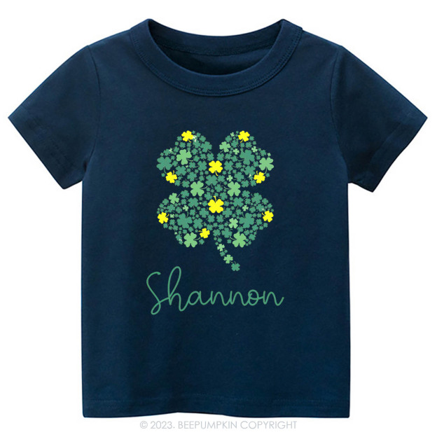 Personalized Cute Shamrock St.Patricks Day -Toddler Tees