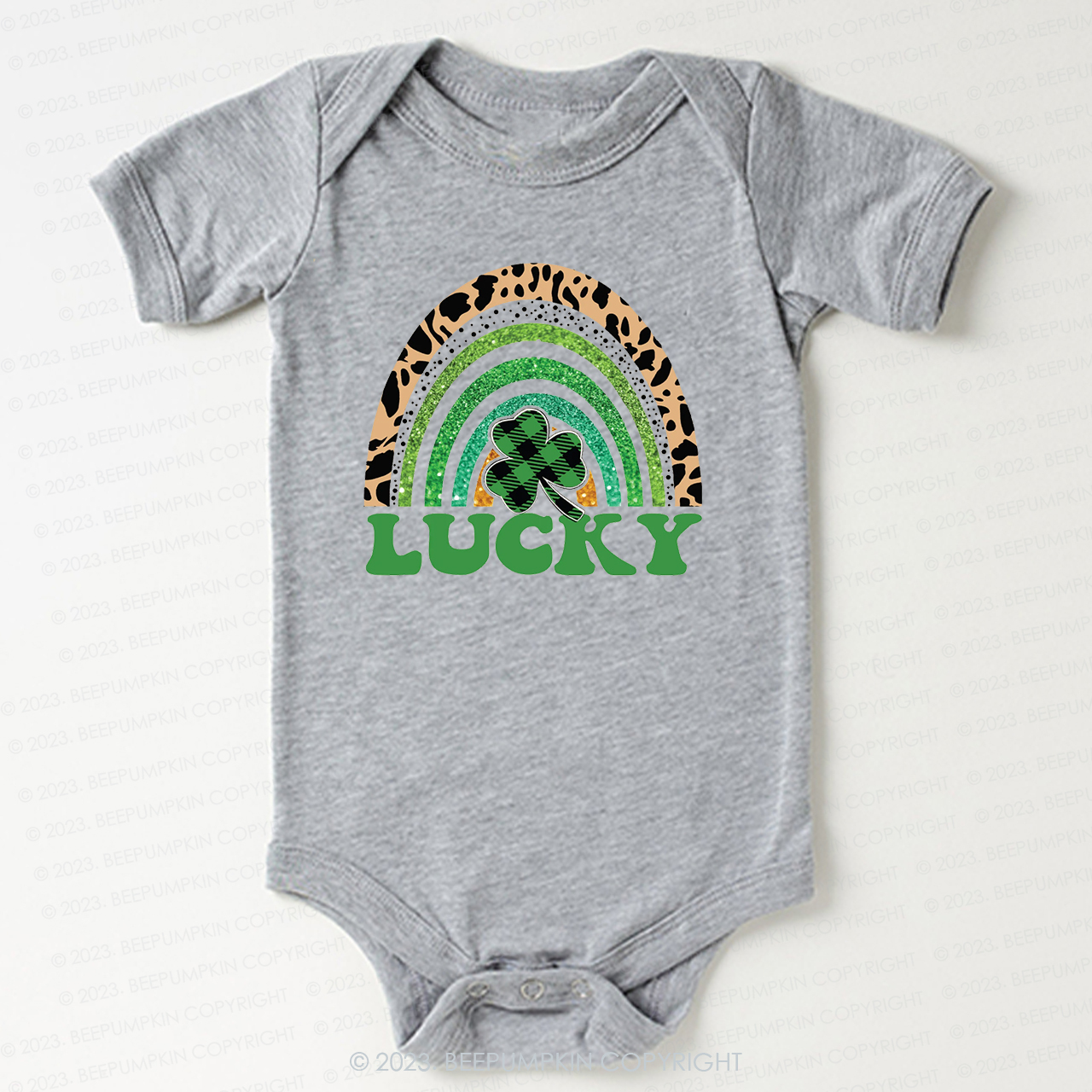 Lucky Rainbow St.Patricks Day Bodysuit For Baby