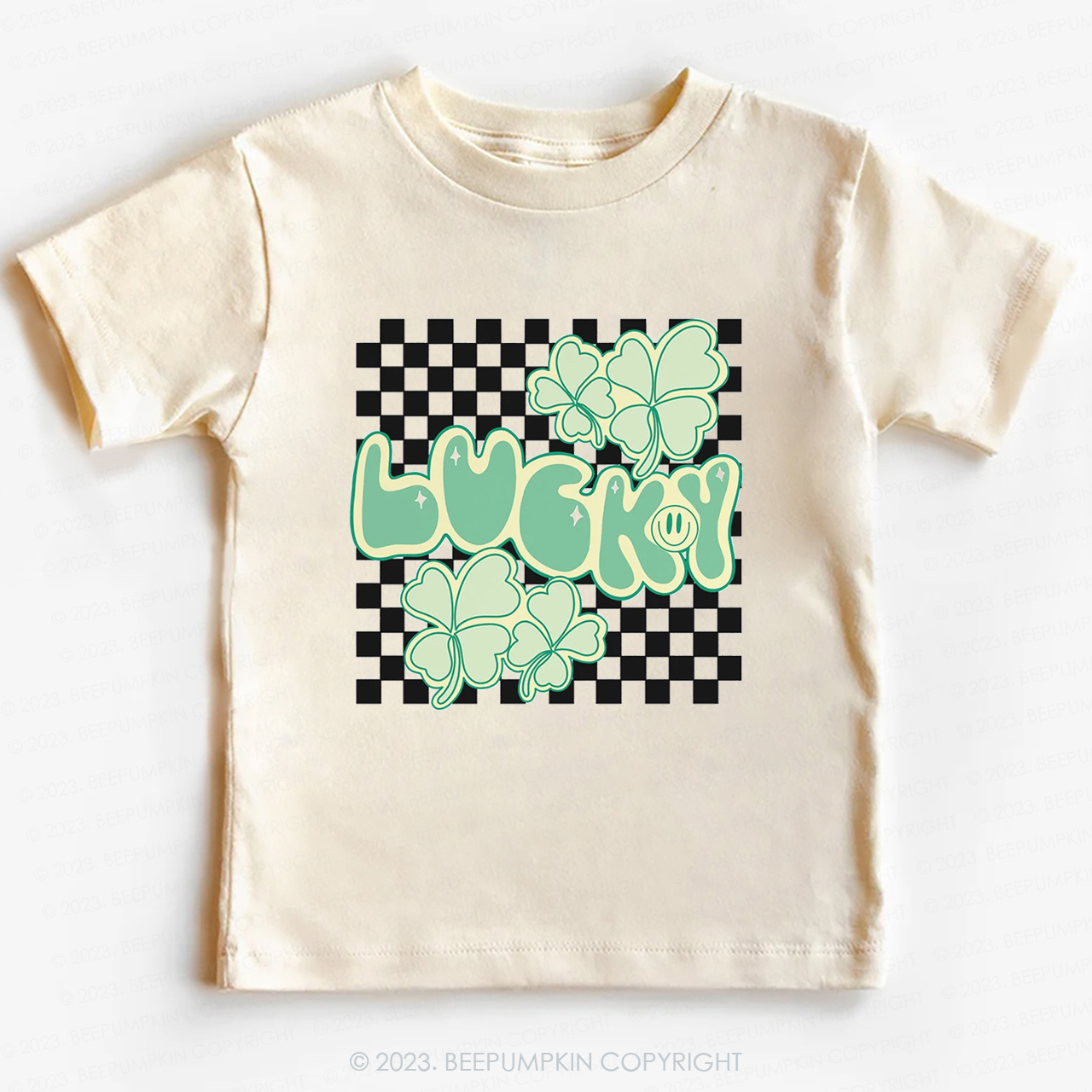 Retro Lucky Clover Leaf St.Patricks Day -Toddler Tees