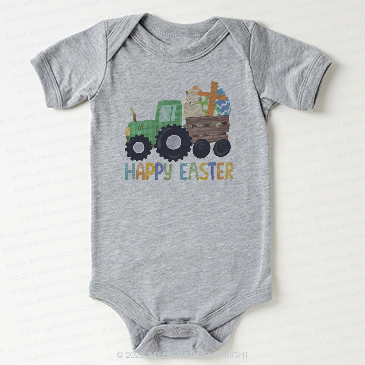 Tractor Easter Egg Hunt Bodysuit For Baby