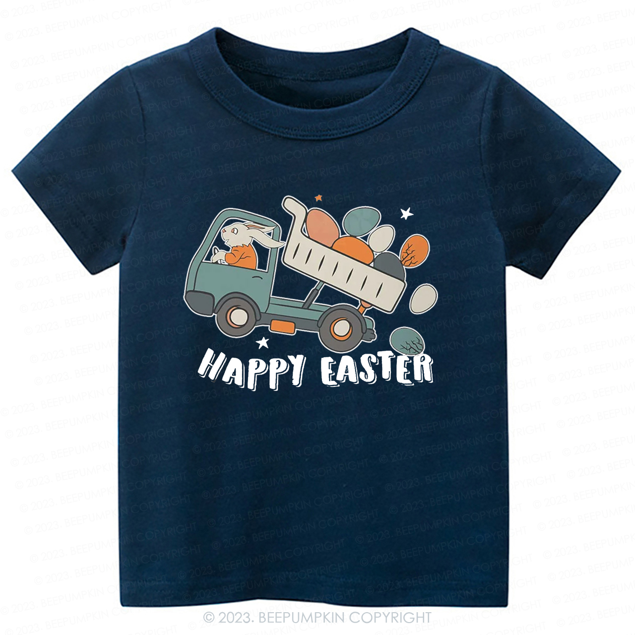 Easter Dumper Truck Construction-Toddler Tees