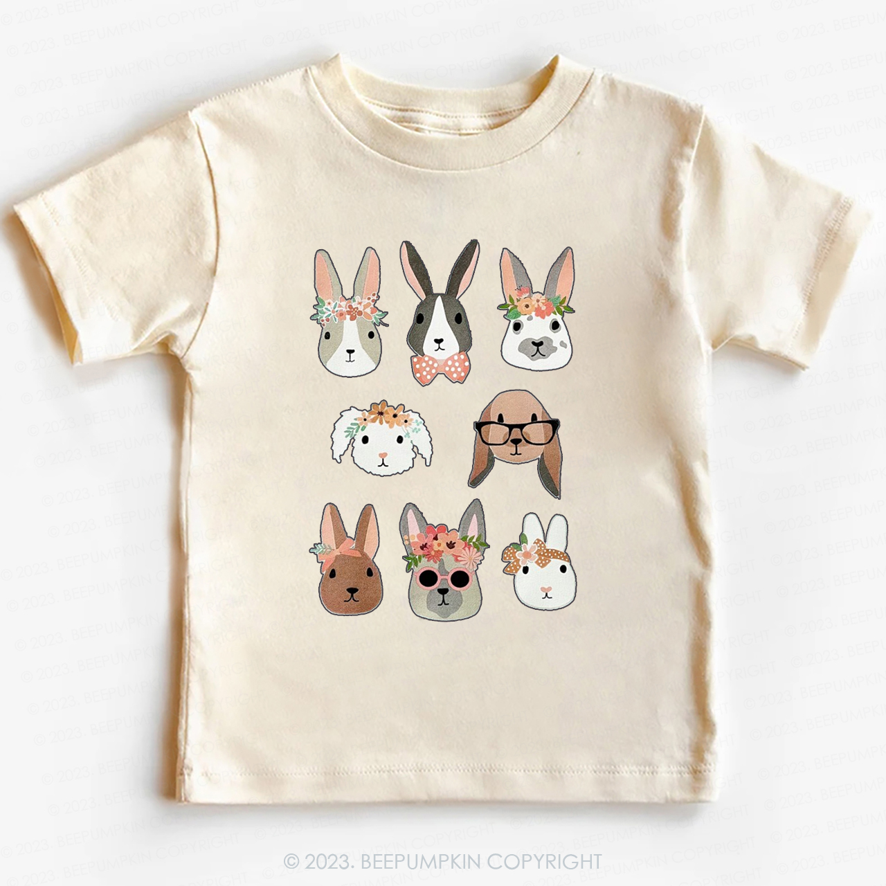 Cute Girl Bunny And Dog Easter Bunny-Toddler Tees Sale-Beepumpkin™