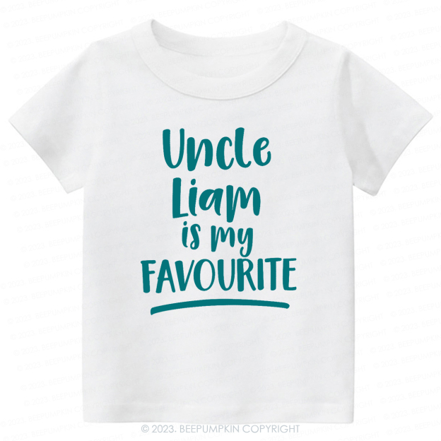 My Uncle Is My Favourite Personalised -Toddler Tees