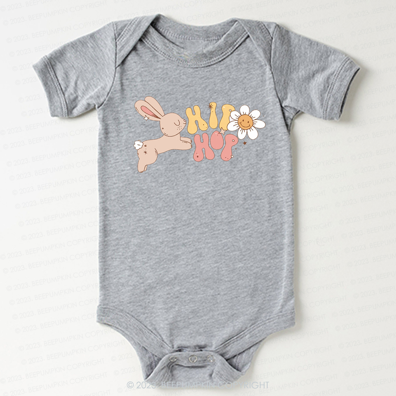 Groovy Easter Hip Hop Bunny Bodysuit For Baby