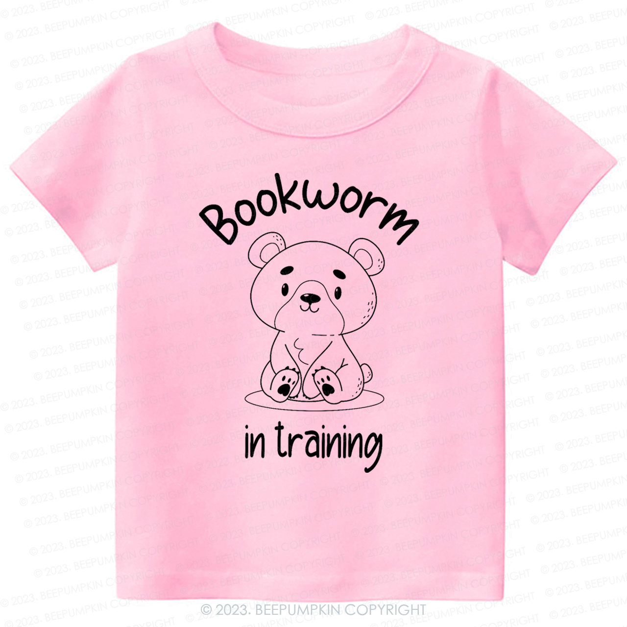 Bookworm In Training Bear Kids Shirt