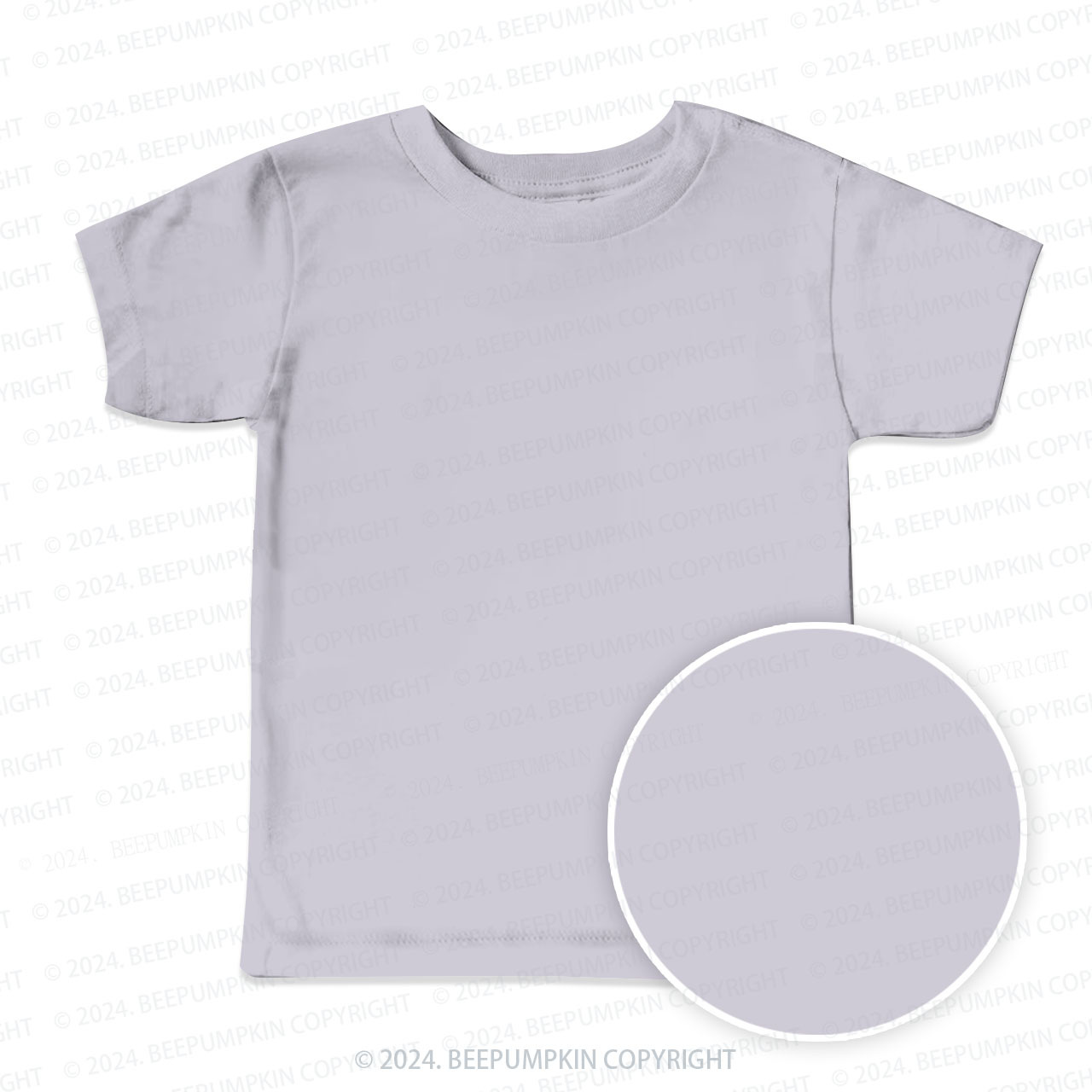Light Purple Solid Color All Over Print Kids Tees