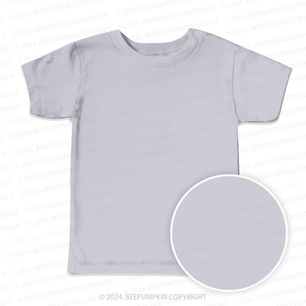 Light Purple Solid Color All Over Print Kids Tees