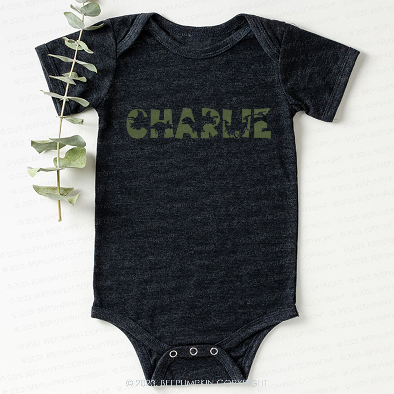 Personalized Dinosaur Name Bodysuit For Baby