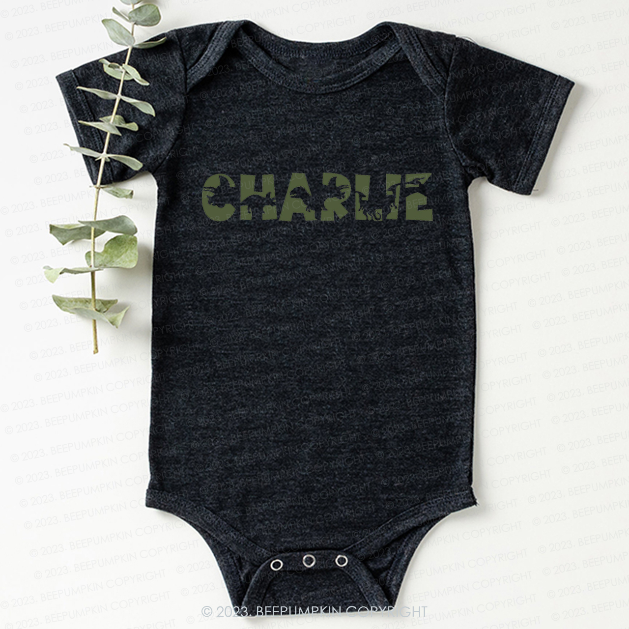 Personalized Dinosaur Name Bodysuit For Baby